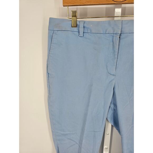 Land's End Women's Light Blue Mid Rise Straight Leg Cropped Pant Size 16P - Picture 2 of 6